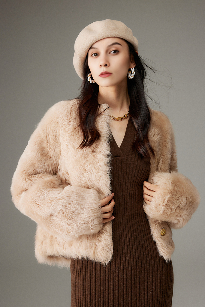 Fibflx Women's Double Face Wool Coat