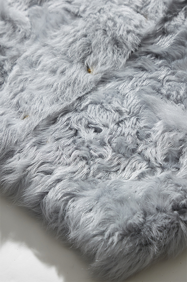 Crewneck Cropped Lambskin Lined  Coat toscana shearling coat Fibflx