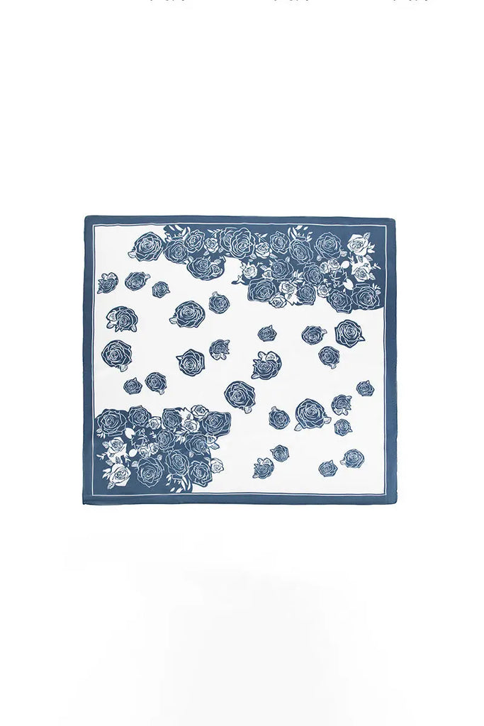 Floral Square Bandana Scarf - Fibflx