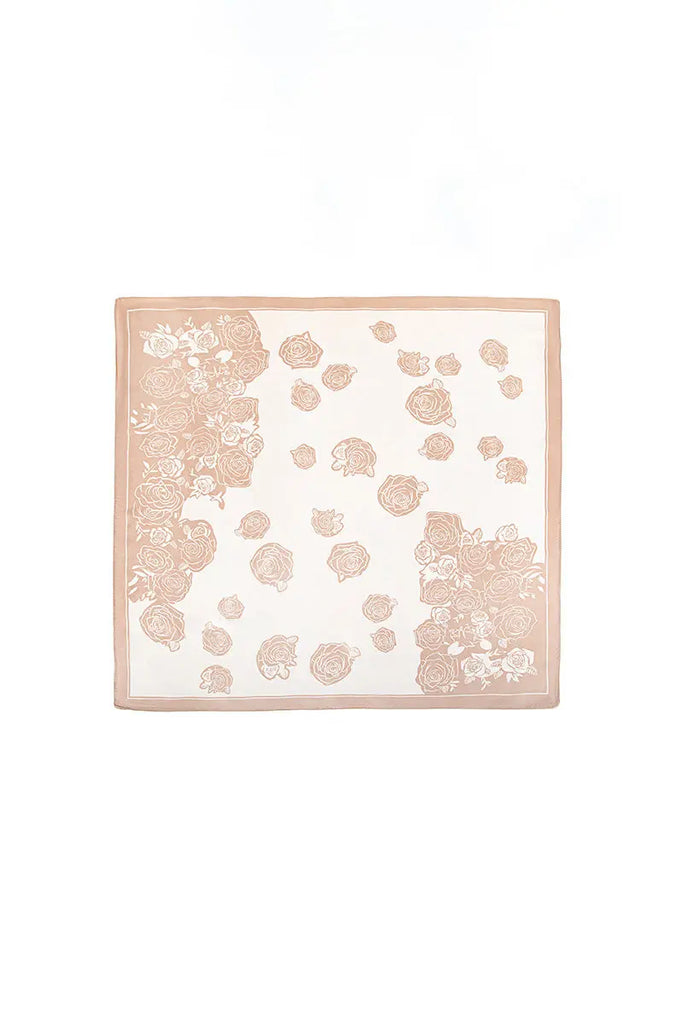 Floral Square Bandana Scarf - Fibflx