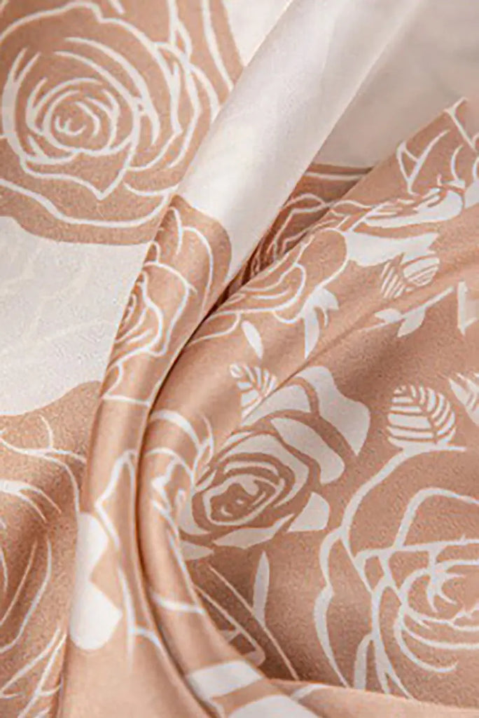 Floral Square Bandana Scarf - Fibflx