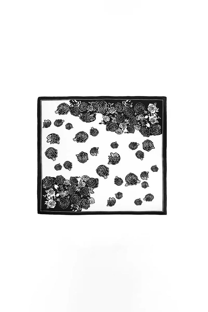 Floral Square Bandana Scarf - Fibflx