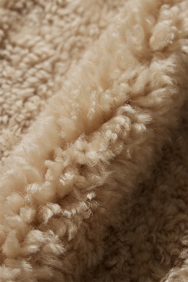 Fluffy Crop Shearling Teddy Coat with Hood Fibflx