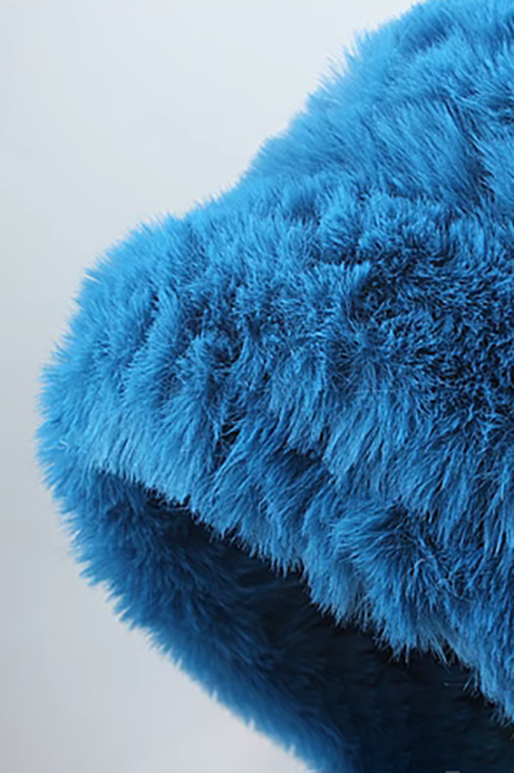 	Fluffy Rabbit Fur Hat