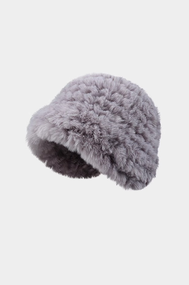 	Fluffy Rabbit Fur Hat
