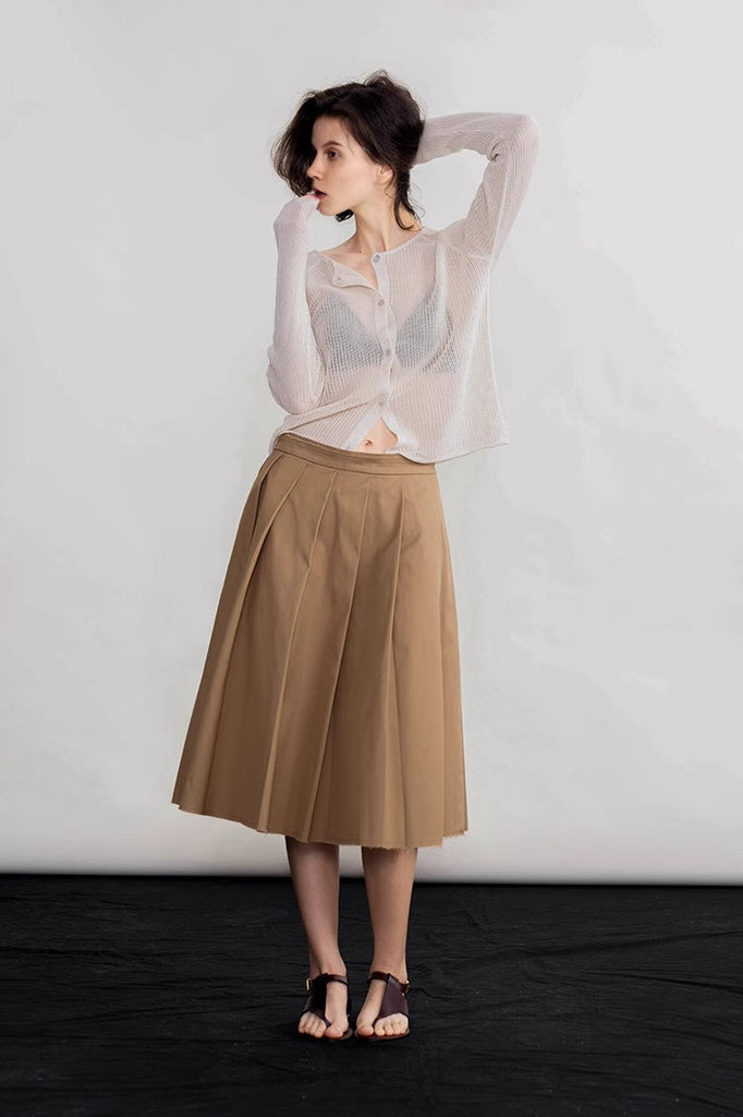 Fibflx Women's French Chic Versatile Crochet Cardigan