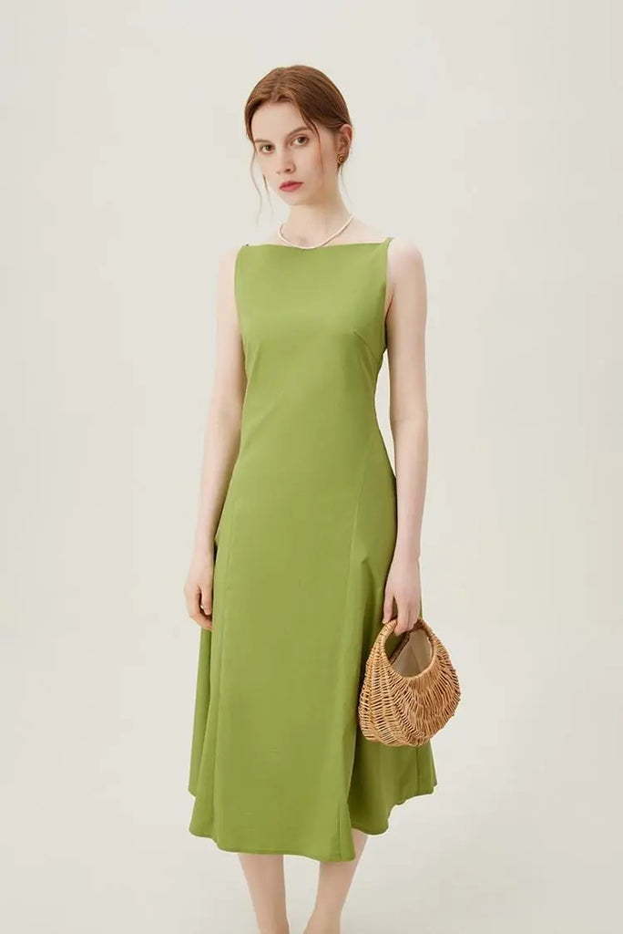 Fibflx Women's French Style Black Formal Dress