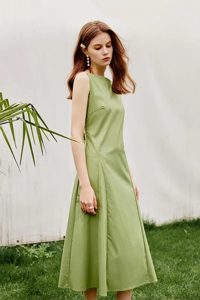 Fibflx Women's French Style Black Formal Dress