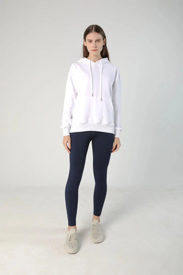 Fibflx Women's French Terry Hoodie in Cotton Blend