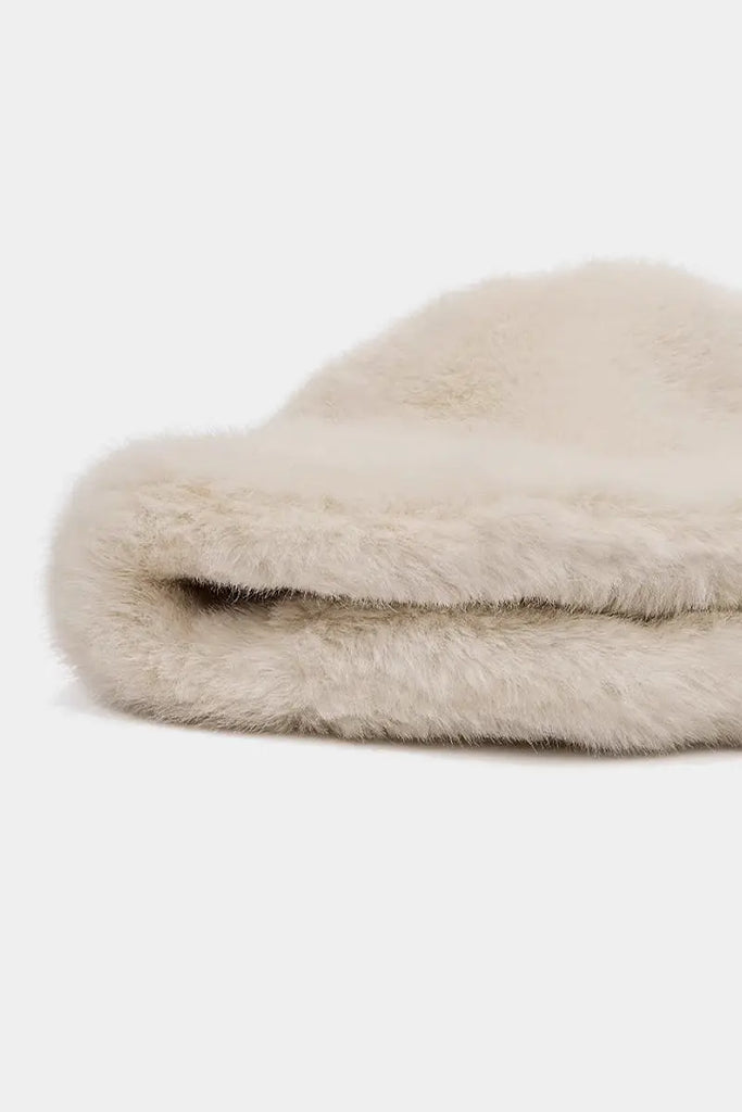 Fibflx Women's Fuzzy Faux Mink Fur Bucket Hat