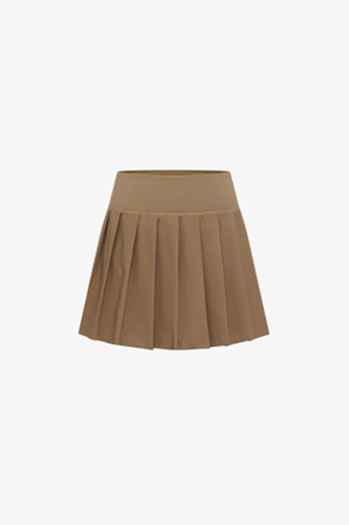 High Waist Pleated Mini Tennis Skirt Fibflx