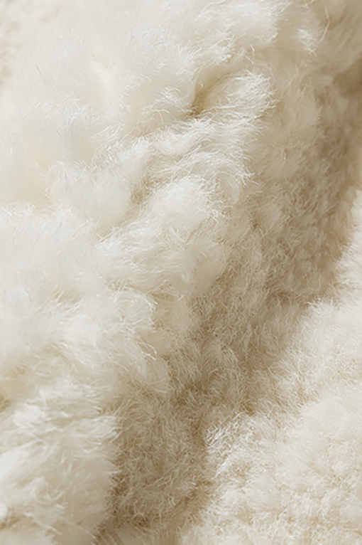 Hooded Persian Sheepskin Shearling Vest Fibflx