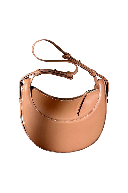 Leather Saddle Shoulder Bag - Fibflx