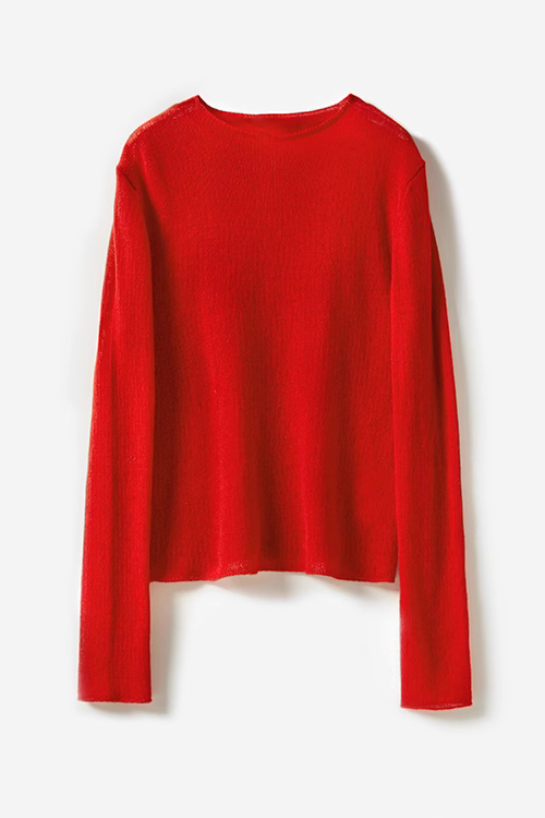 Lightweight Cashmere Crew Neck Sweater  Fibflx