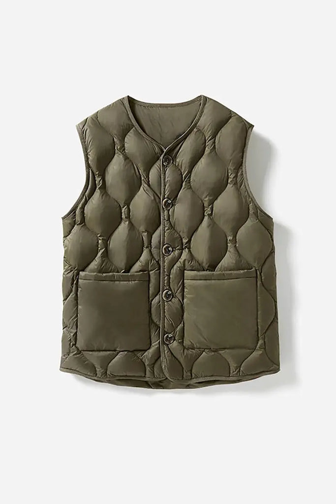 Fibflx Women's Lightweight Quilted Itilian Goose Down Vest