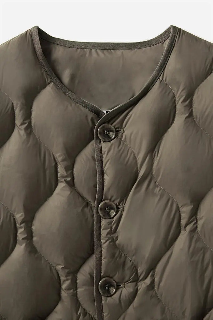 Fibflx Women's Lightweight Quilted Itilian Goose Down Vest