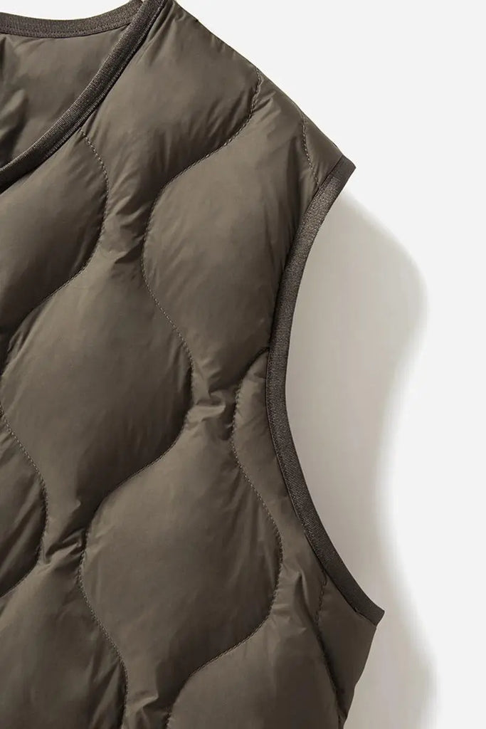 Fibflx Women's Lightweight Quilted Itilian Goose Down Vest