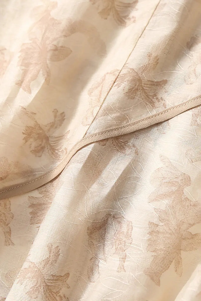 Lightweight Sheer Jacquard Bomber Jacket in Tencel Fibflx