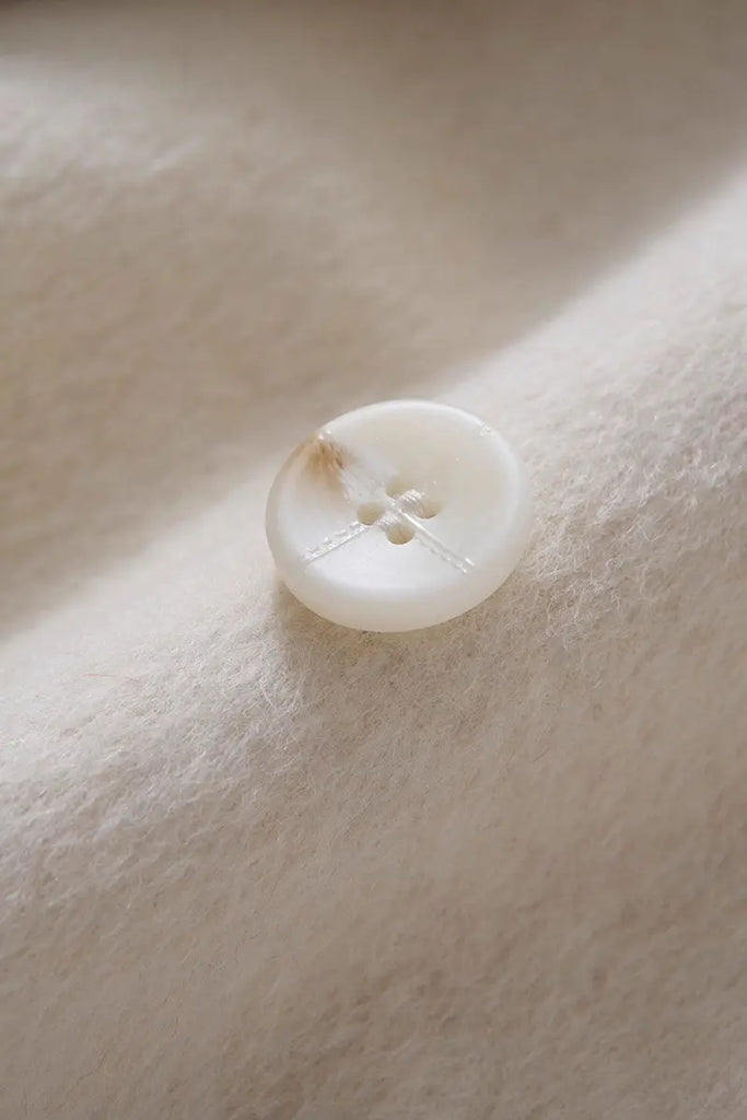 Fibflx Women's Long Australian Wool Blend Double Breasted Belted Coat with Stand-Up Collar