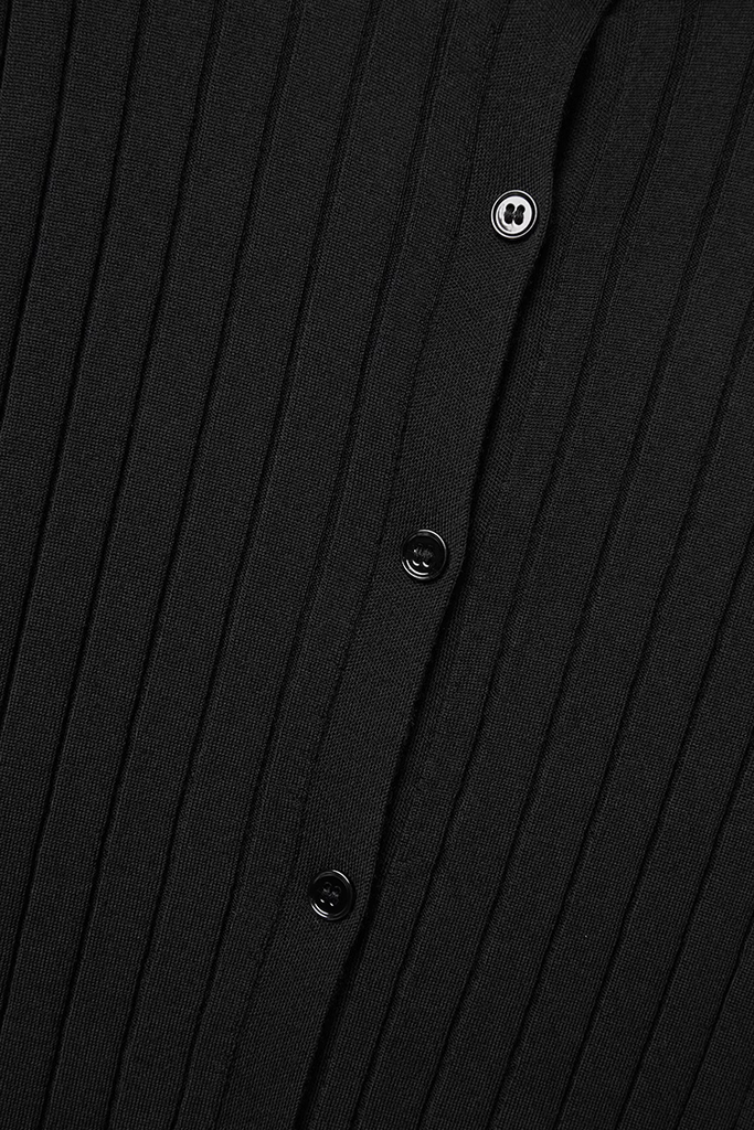 Long Sleeve Wool Cardigan Sweater - Fibflx