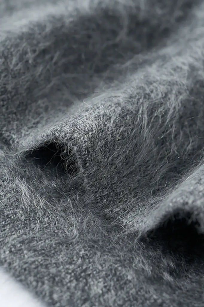 Fibflx Women's Luxe Brushed Cashmere Quarter Zip Sweater