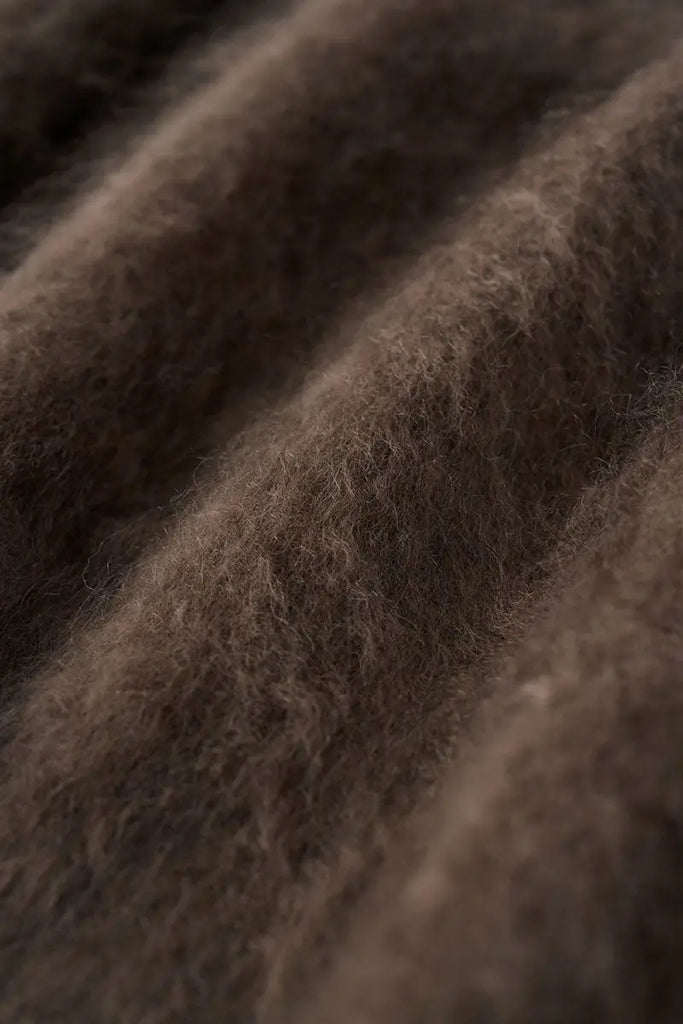 Fibflx Women's Luxe Brushed Cashmere Quarter Zip Sweater