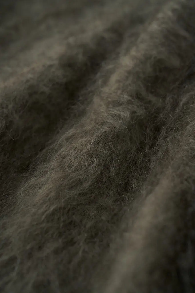 Fibflx Women's Luxe Brushed Cashmere Quarter Zip Sweater