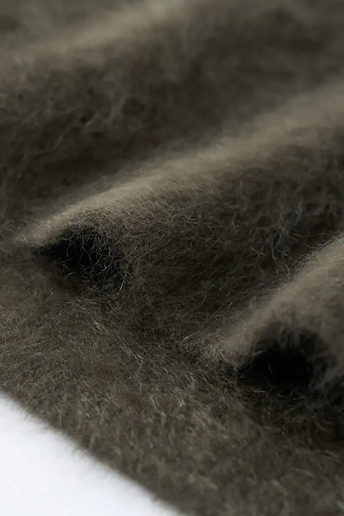 Fibflx Women's Luxe Brushed Cashmere Quarter Zip Sweater