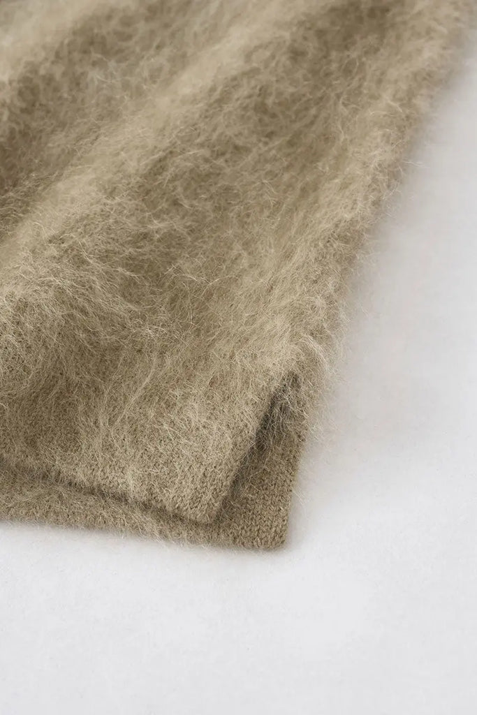 Fibflx Women's Luxe Brushed Cashmere Quarter Zip Sweater