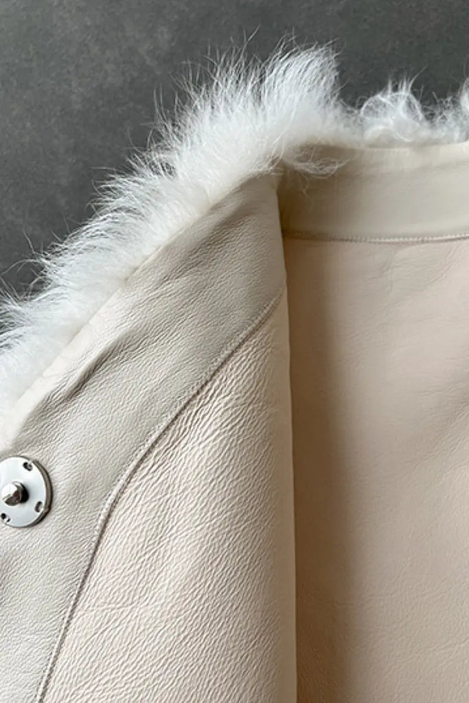 Fibflx Women's Luxe Curly Toscana Sheepskin Shearling Vest