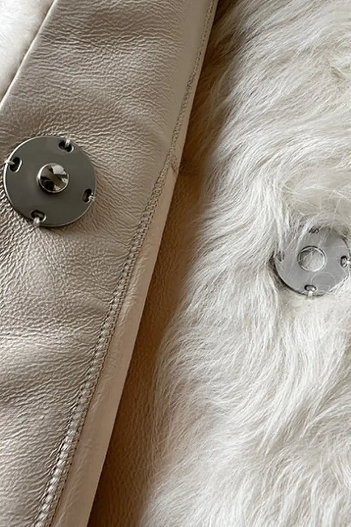 Fibflx Women's Luxe Curly Toscana Sheepskin Shearling Vest