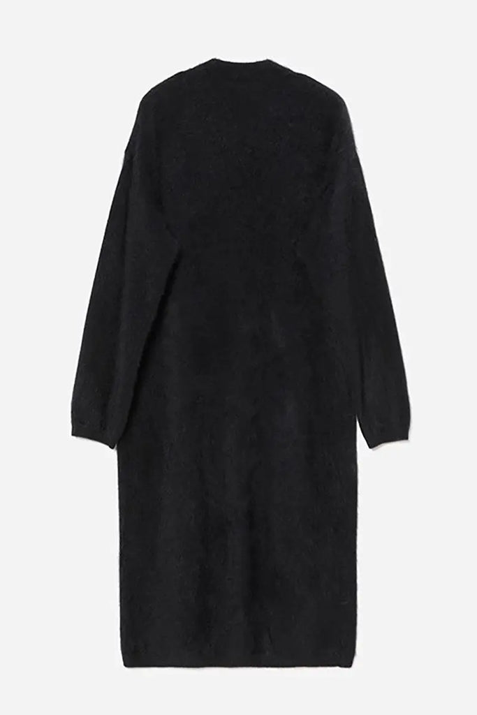 Luxe Fuzzy Open-front Brushed Cashmere Duster Cardigan Fibflx