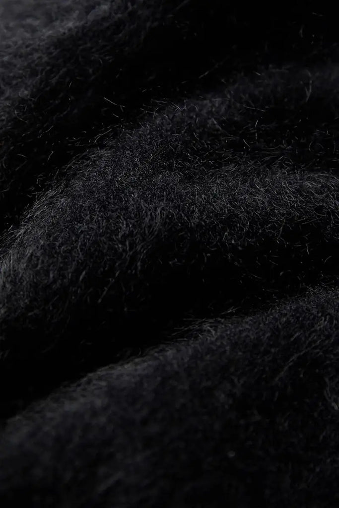 Luxe Fuzzy Open-front Brushed Cashmere Duster Cardigan Fibflx