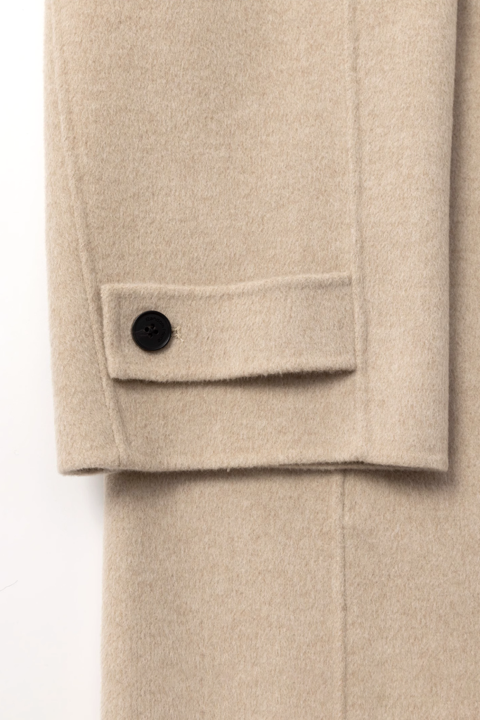 Luxe Silk Cashmere Single Breasted Belted Coat