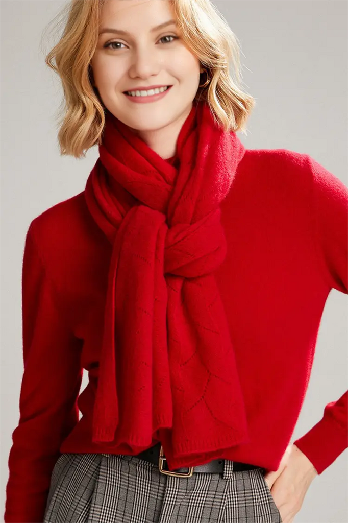 Luxurious 100 Cashmere Knit Wrap Shawl Fibflx