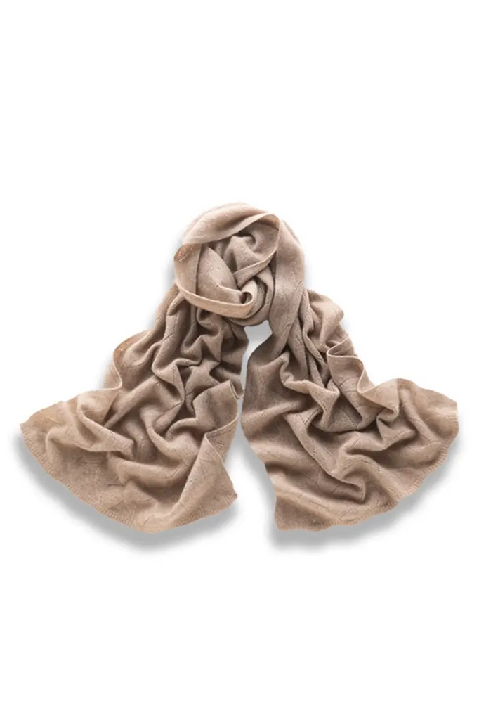Luxurious 100 Cashmere Knit Wrap Shawl Fibflx
