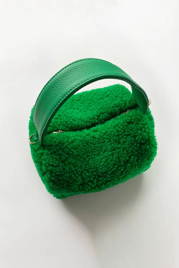 Mini Shearling Top Handle Handbag Fibflx