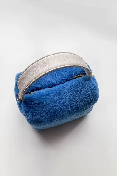 Mini Shearling Top Handle Handbag Fibflx