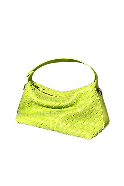 Mini Tote Leather Woven Hobo Bag Fibflx