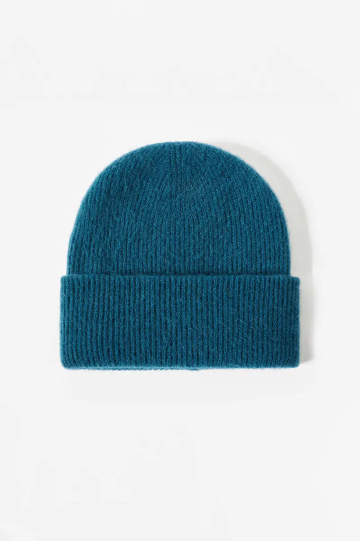 Multi-colored Cashmere Cable Knit Winter Beanie Hat Fibflx