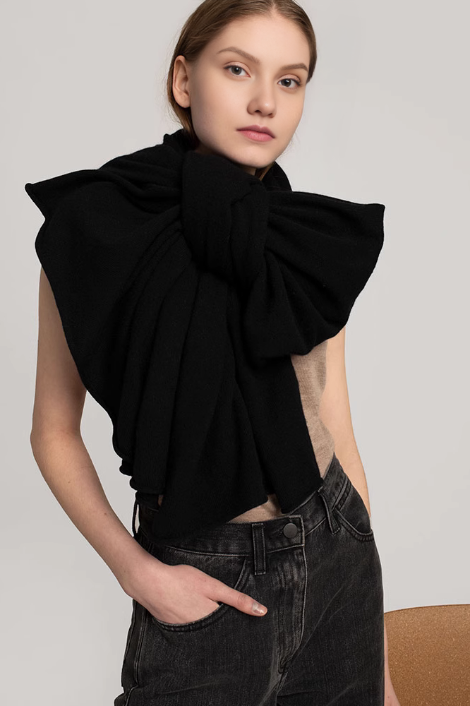 ​Christmas Plaid Cashmere Fringe Scarf