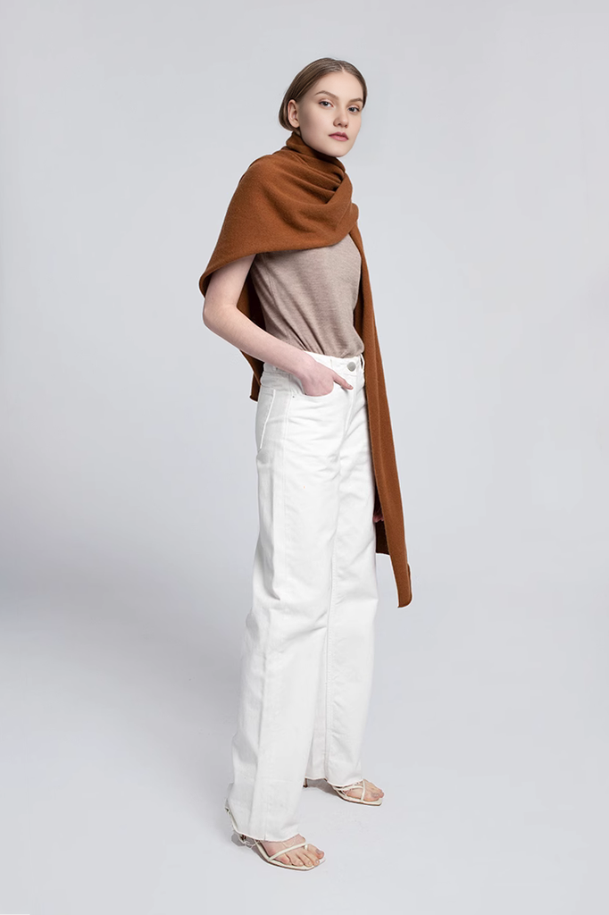 ​Christmas Plaid Cashmere Fringe Scarf