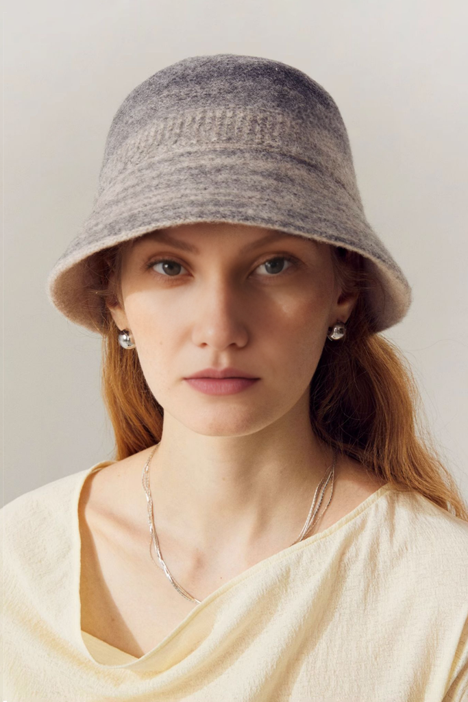 Ombre Wool Felt Designer Bucket Hat - Fibflx