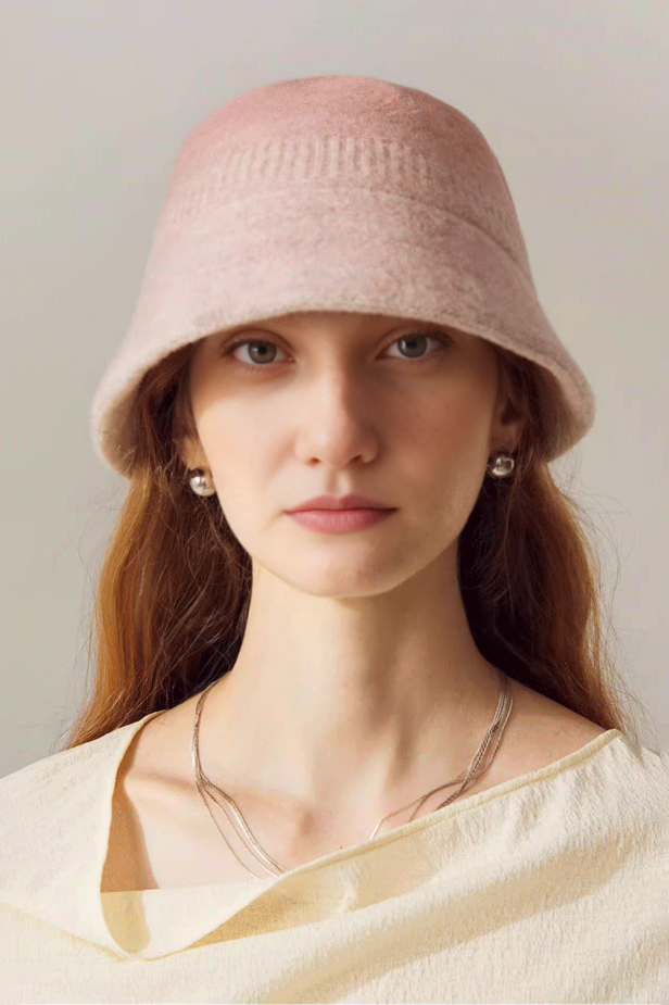 Ombre Wool Felt Designer Bucket Hat - Fibflx