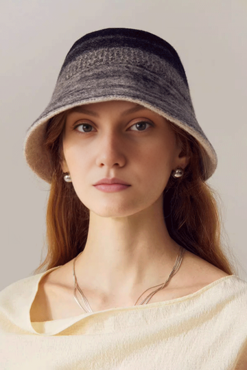 Ombre Wool Felt Designer Bucket Hat - Fibflx