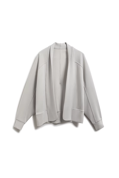 Open Front Cropped Kimono Cardigan - Fibflx