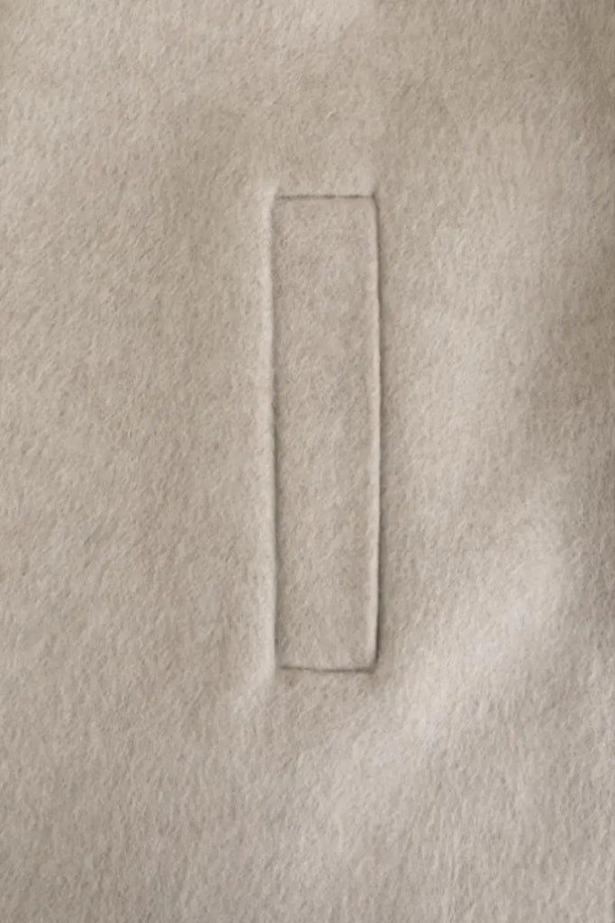 Fibflx Women's Oversized 100 Wool Open-Front Coat with Belt