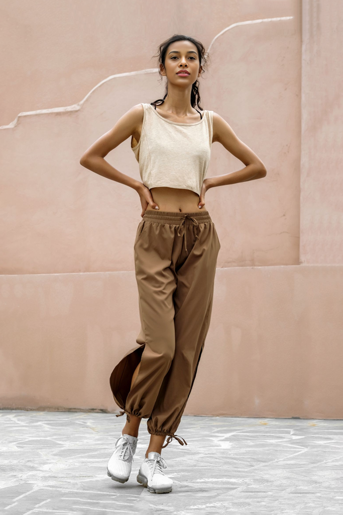 Fibflx Women's Oversized Drawstring Wide Leg Sweatpants