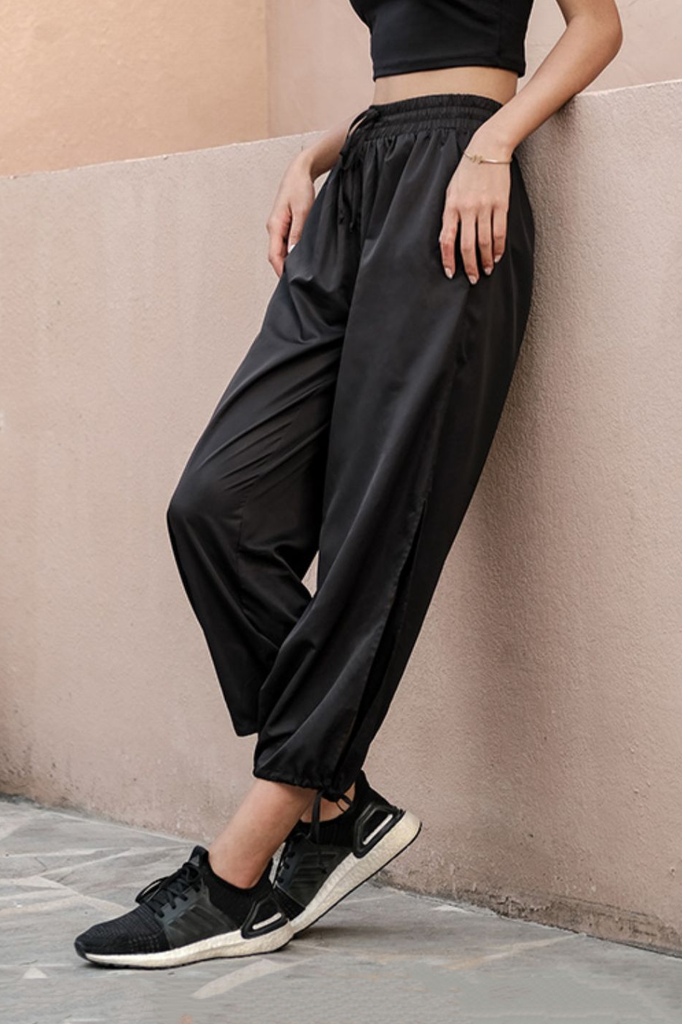 Fibflx Women's Oversized Drawstring Wide Leg Sweatpants