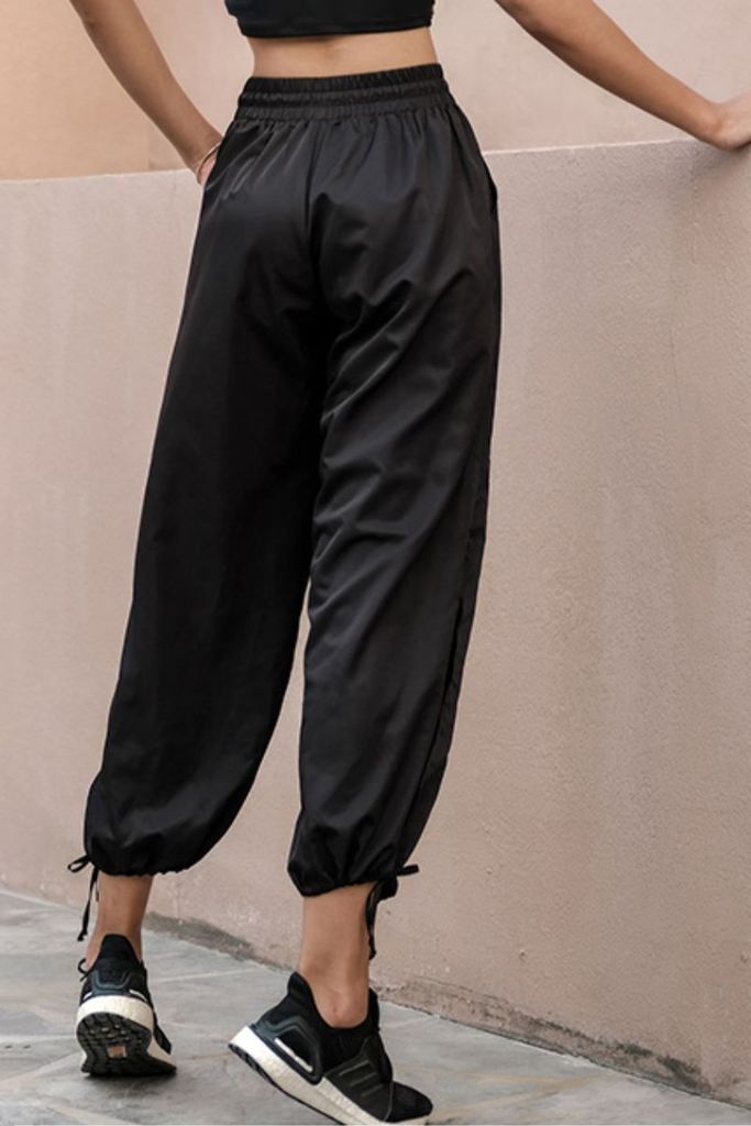 Fibflx Women's Oversized Drawstring Wide Leg Sweatpants